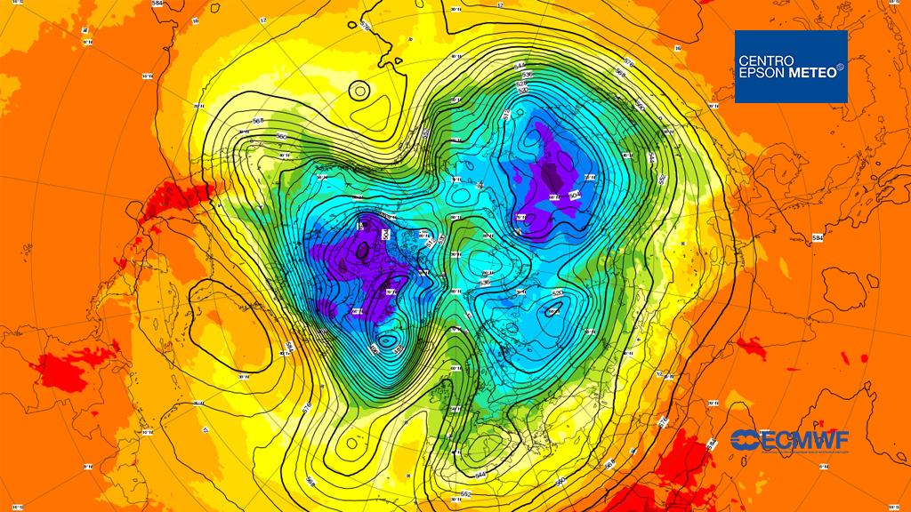 850 hPa temperature / 500 hPa geopotential Thursday 22 Feb, 00 UTC T+0 Valid: Thursday 22 Feb, 00 UTC