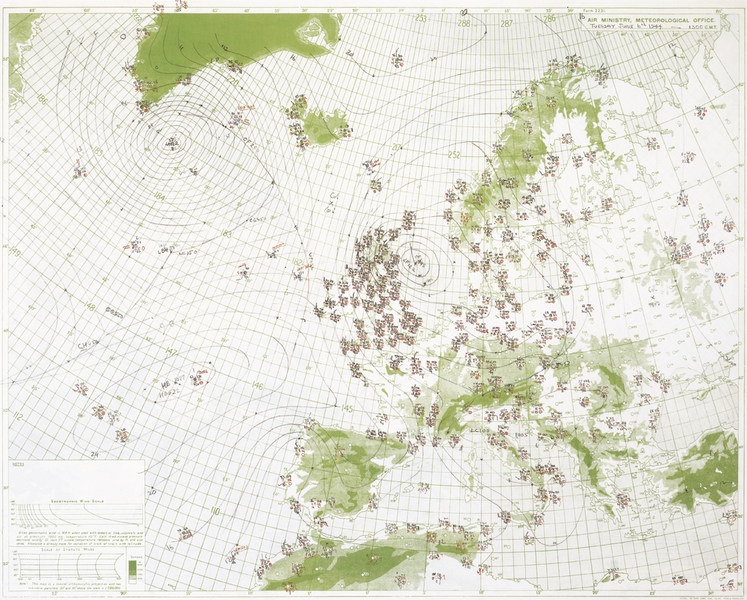 carta MetOffice 6 giugno 1944 - sbarco in normandia e meteo