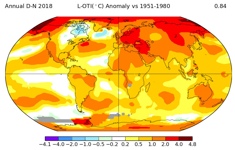 Clima anomalia 2018